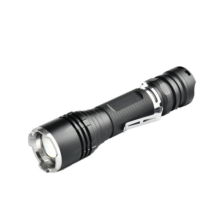 Pivoi 15W LED Tactical Flashlight, IP44 Water Resistant, Zoom focus, Metal body, 1000 Lumens