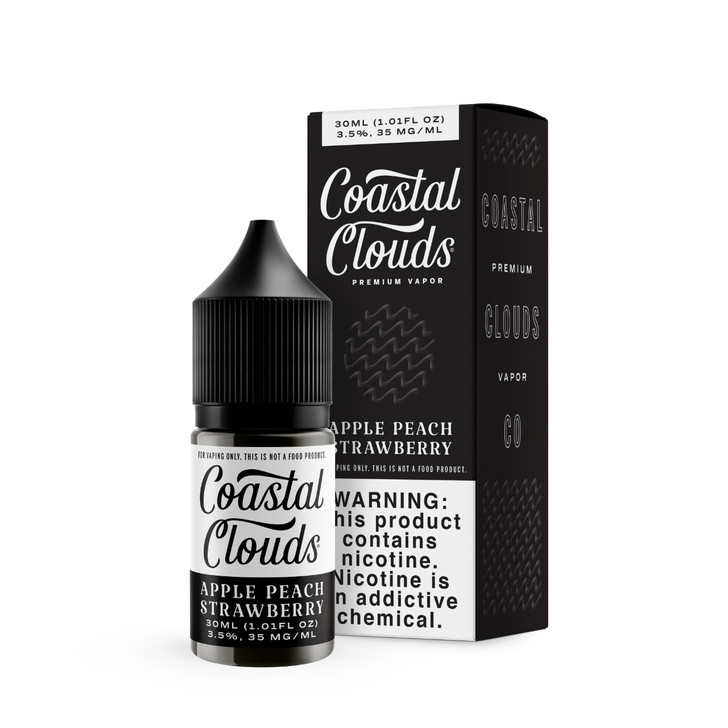 Coastal Clouds Apple Peach Strawberry 30ml Salt E-Juice