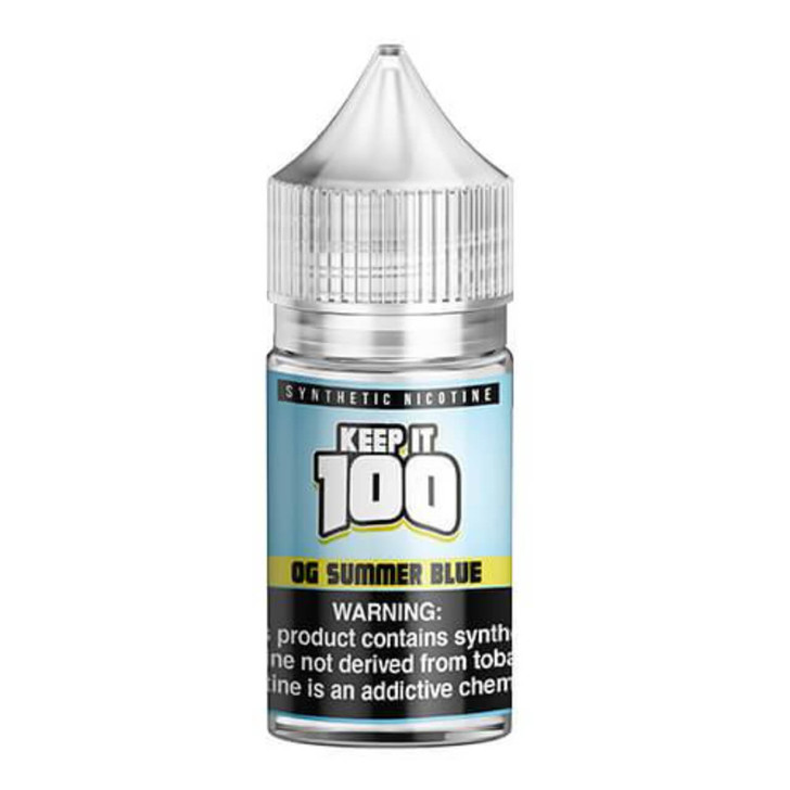 Keep it 100 OG Summer Blue Salt Synthetic Nicotine 30ml E-Juice
