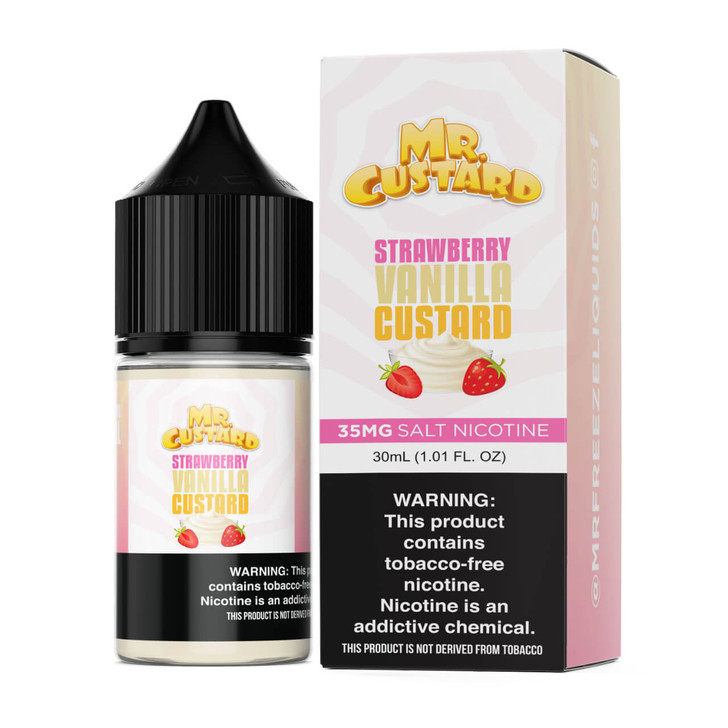 Mr.Custard Strawberry Vanilla Custard Salt 30ml E-Juice