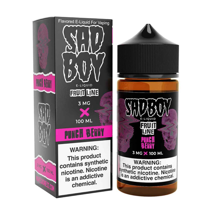 SadBoy FruitLine Punch Berry Synthetic Nicotine 100ml E-Juice