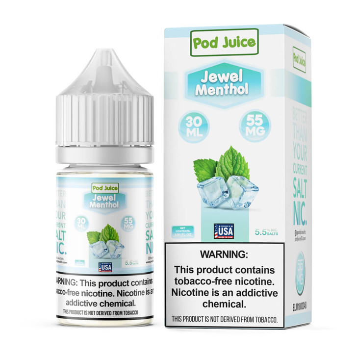 Pod Juice Salt Jewel Menthol Tobacco Free Nicotine E-Juice 30ml