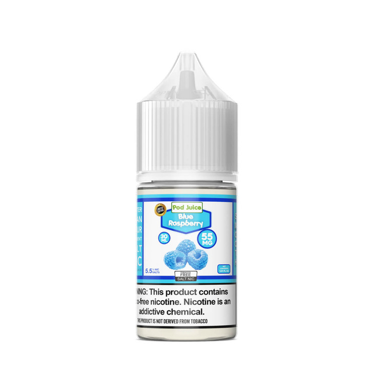 Pod Juice Salt Blue Raspberry Tobacco Free Nicotine E-Juice 30ml