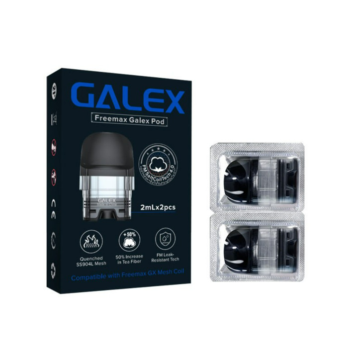 FreeMax Galex Empty Replacement Pod Cartridge - Pack of 2