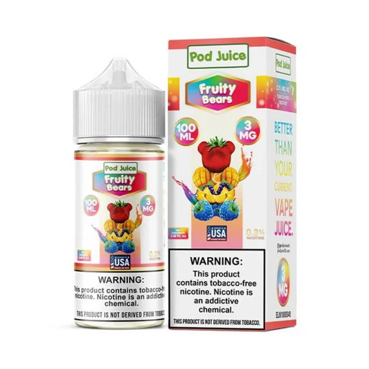 Pod Juice Fruity Bears Tobacco Free Nicotine E-Juice 100ml