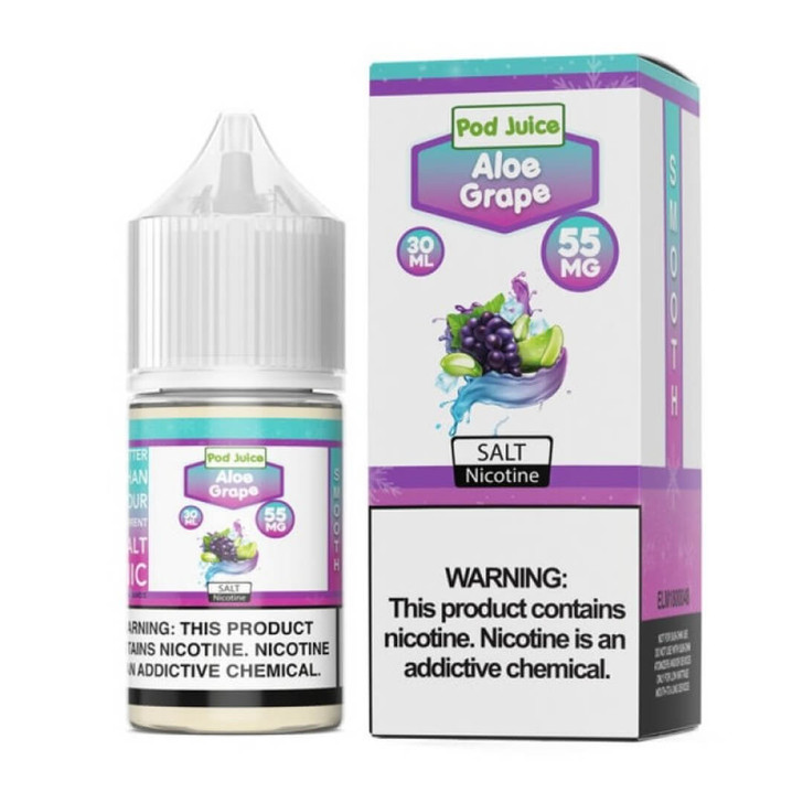 Pod Juice Salt Aloe Grape Tobacco Free Nicotine E-Juice 30ml