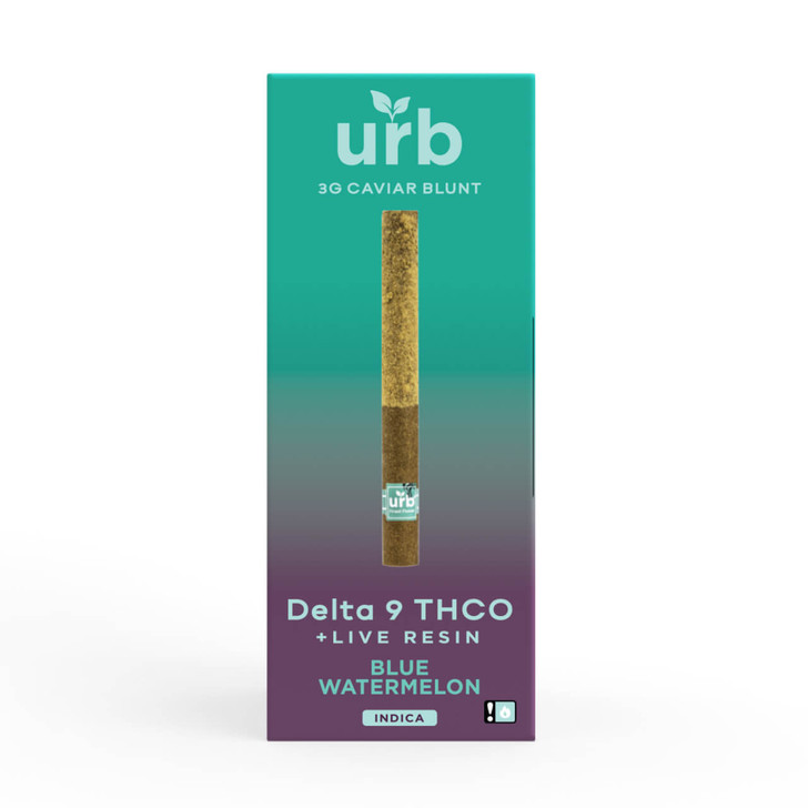 URB Delta 9 THC-O Live Resin 3G Blunt Blue Watermelon