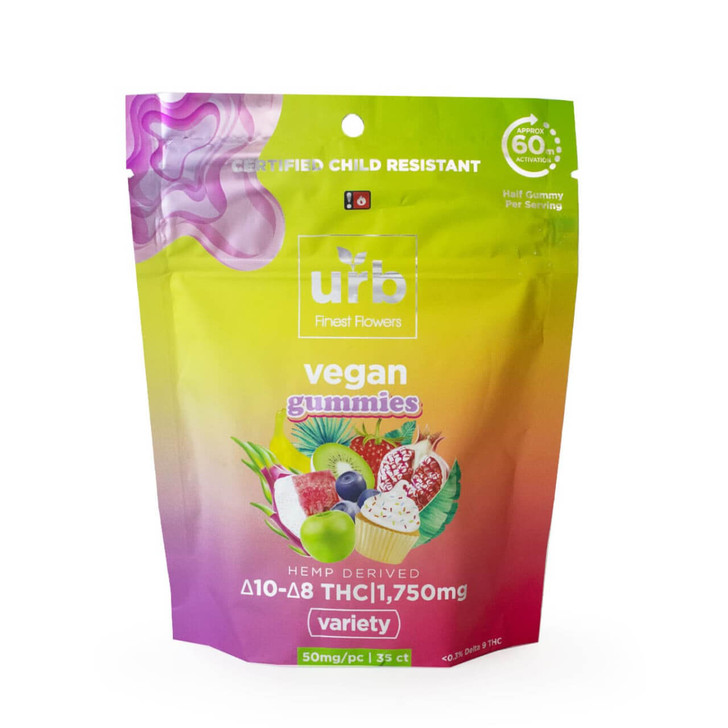 URB Delta 8 Variety Vegan Gummies 1750MG