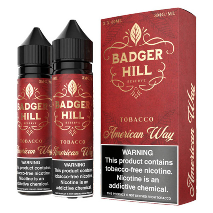 Badger Hill Reserve American Way Tobacco 120ml E-Juice