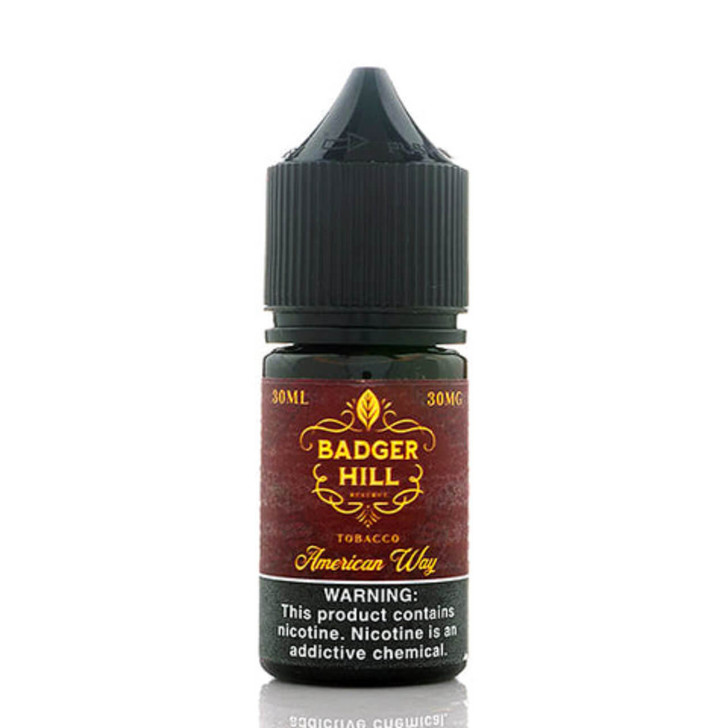 Badger Hill Reserve Salt American Way Tobacco 30ml E-Juice