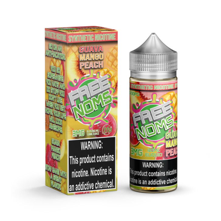 Free Noms Pear Guava Peach Mango 120ml TFN E-Juice