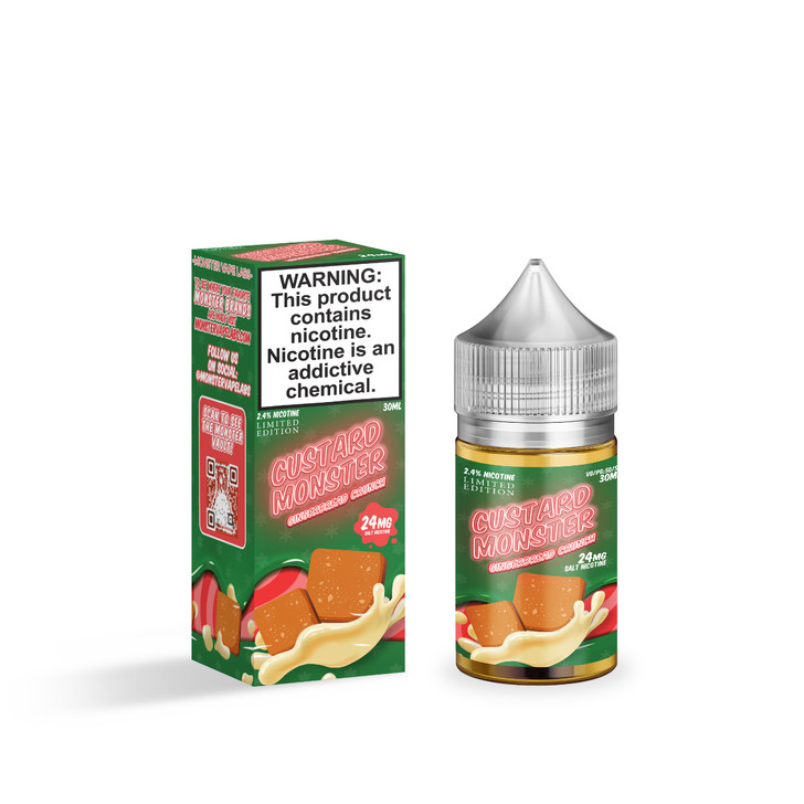 Custard Monster Gingerbread Crunch Salt 30ml E-Juice 24 MG