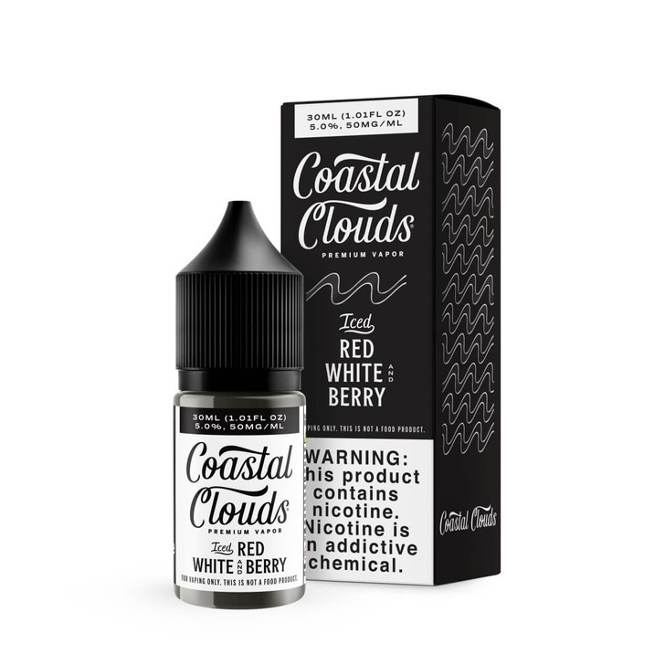 Coastal Clouds Iced Red White & Berry (Bom Pop) 30ml Salt E-Juice