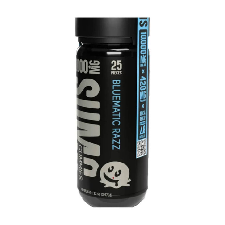 Half Bak’d Sumo Blend THC-A THC-P Delta 8 10,000MG Gummies-Bluematic Razz