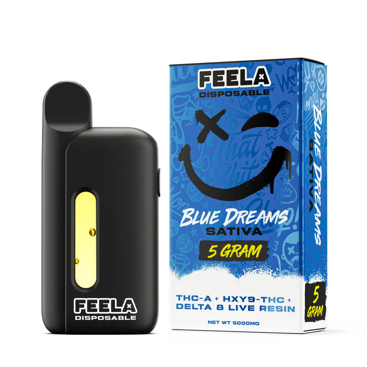 Feela THC A Live Resin Disposable 5g BLUE DREAMS