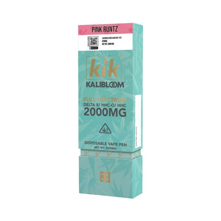 Kalibloom KIK Delta 8 HHC O HHC 2G Disposable Vape Device Pink Runtz