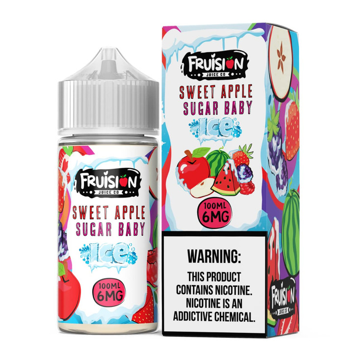 Fruision Sweet Apple Sugar Baby Ice 100ml E-Juice 6mg