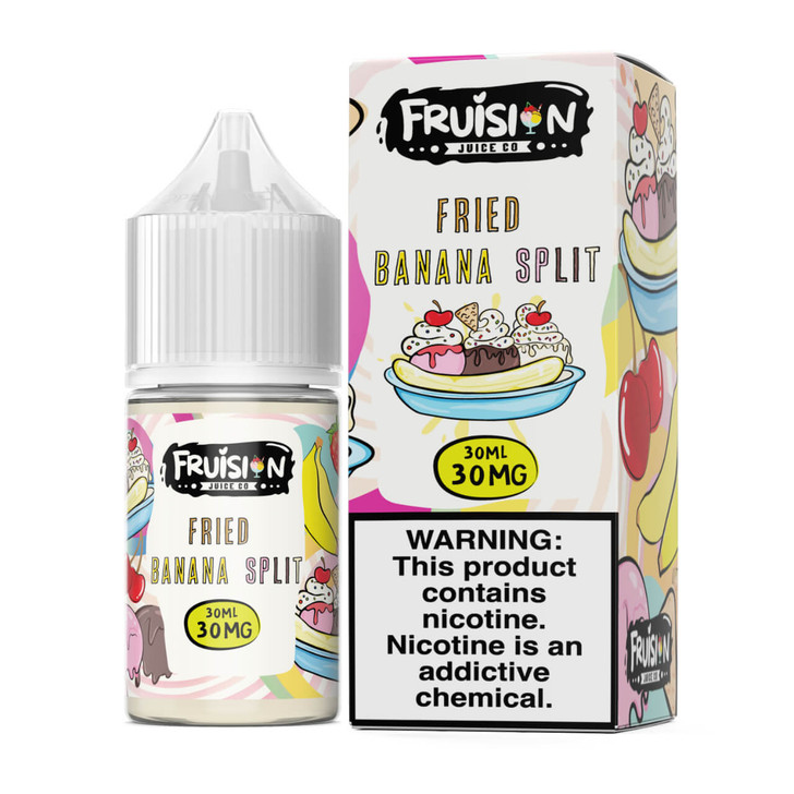 Fruision Salts Fried Banana Split 30ml E-Juice 30mg