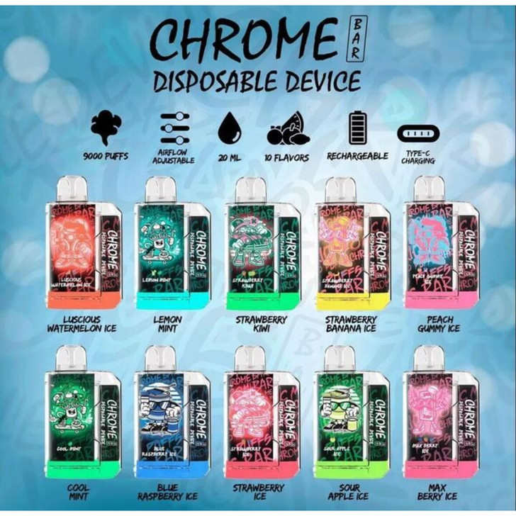 Chrome Bar 9000 Puff Disposable