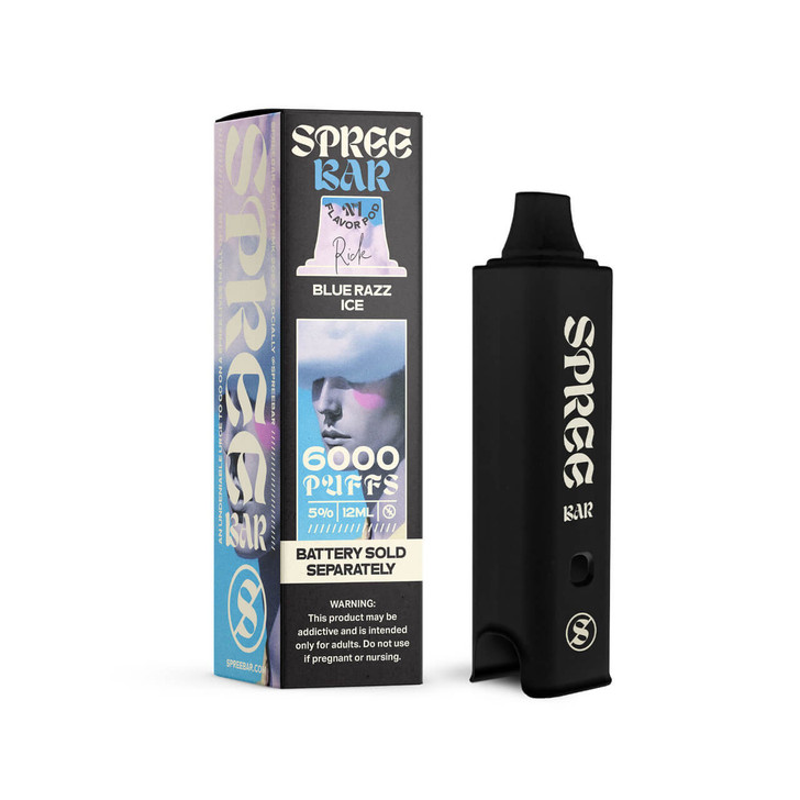 Spree Bar 6000 Puff Disposable Replacement Pod - 1PK Blue Razz Ice