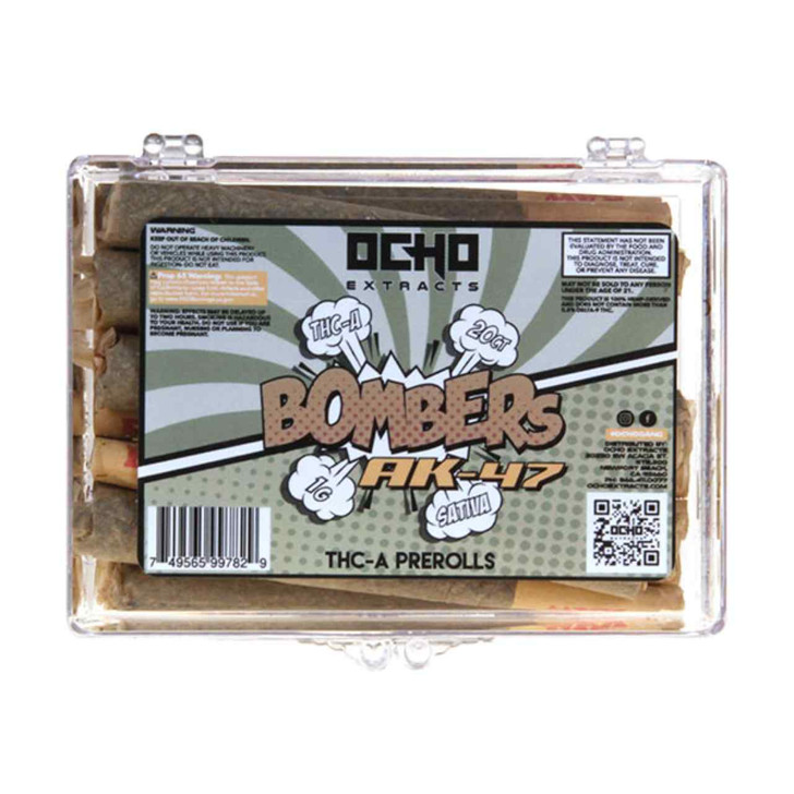 Ocho Extracts Bombers THC-A Pre Roll 1G 20PK-AK-47