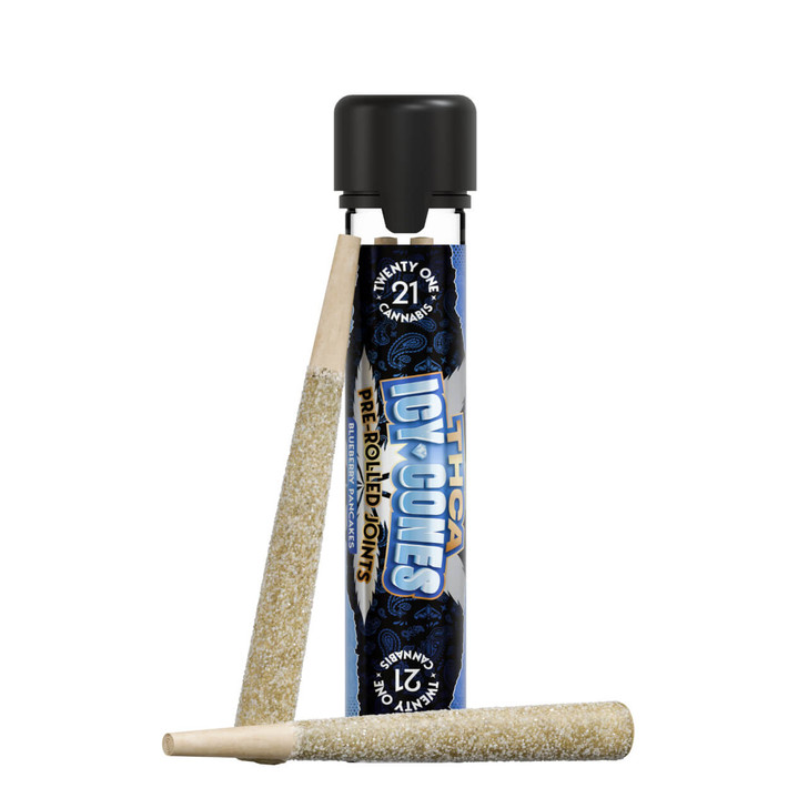 Twenty One Icy Cone THC-A Pre Roll - 2G Blueberry Pancakes
