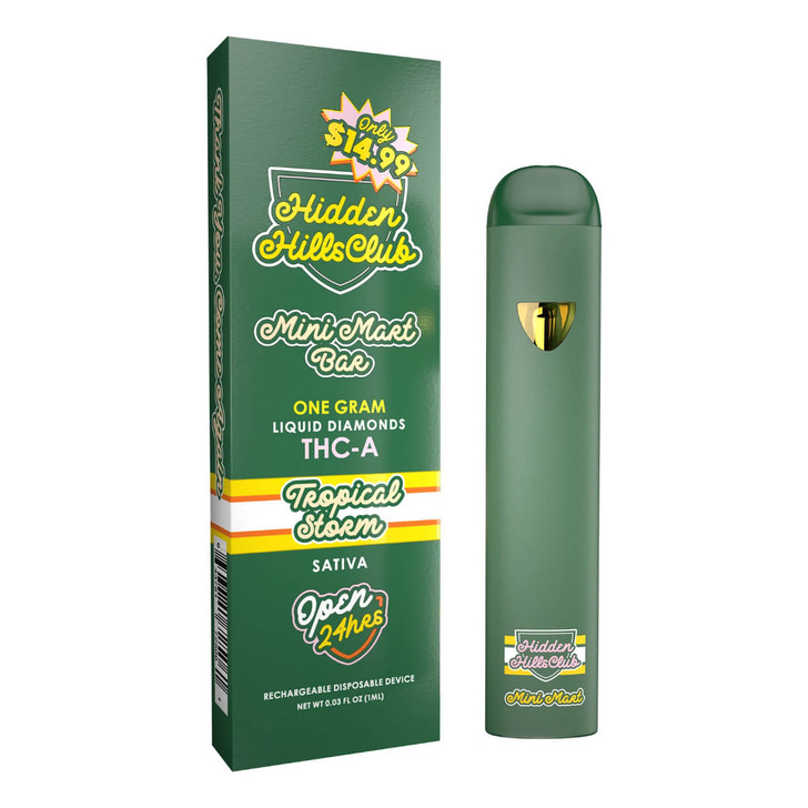 Hidden Hills Club Mini Mart Bar THC-A Liquid Diamonds Disposable - 1G Tropical Storm