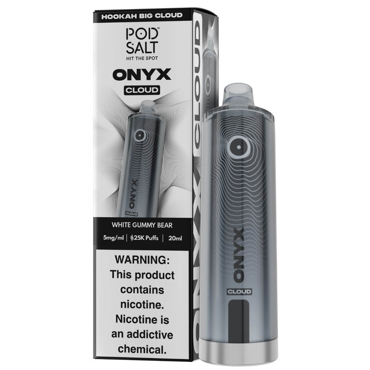 Pod Salt Onyx Cloud 25K Puff Shisha Disposable White Gummy Bear