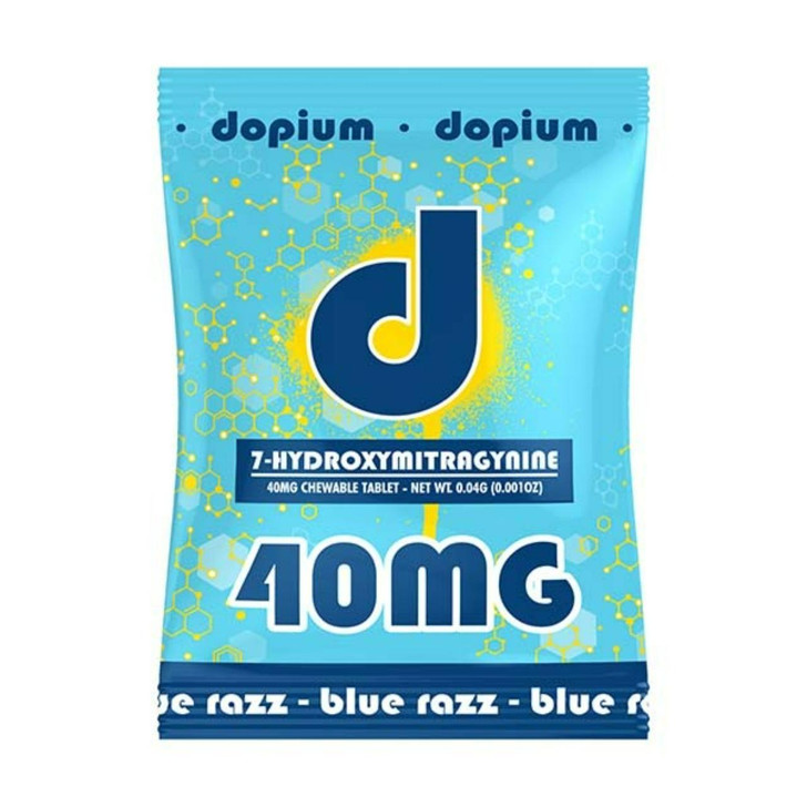 dopium 7-hydroxymitragynine Tablets 40MG 1CT Blue Razz