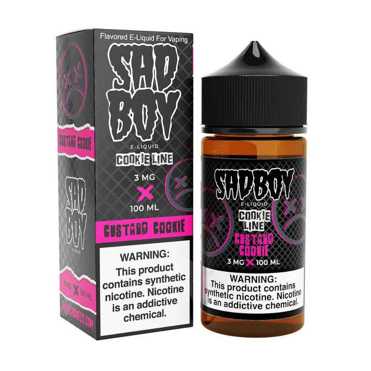 SadBoy CookieLine Custard Cookie Synthetic Nicotine 100ml E-Juice