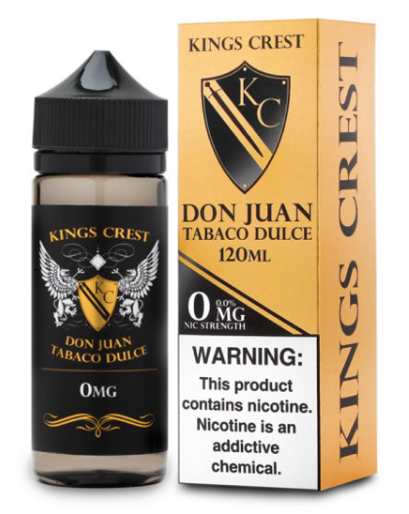 Don Juan Tabaco Dulce eJuice by King's Crest E-Liquid 120ML
