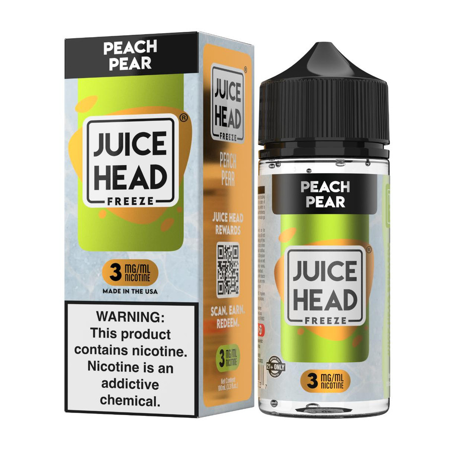 Juice Head Freeze Peach Pear 100ml E-Juice 3mg