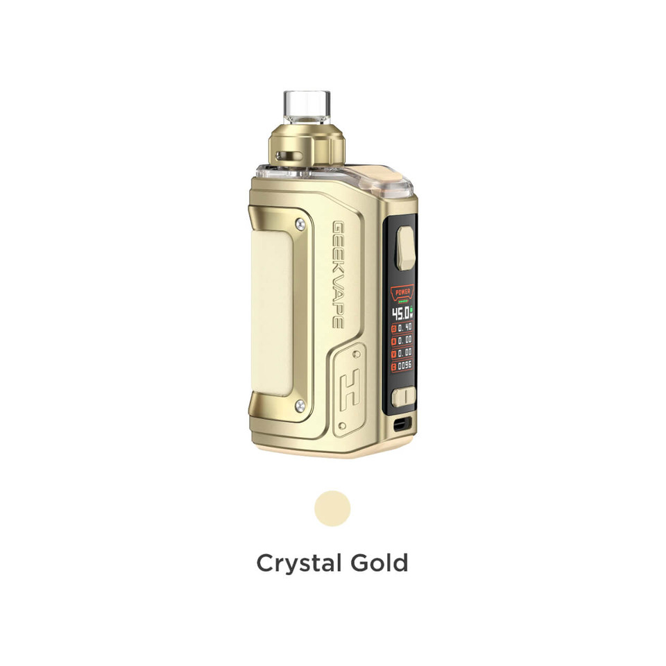 Geekvape H45 (Aegis Hero 2) Pod Mod Kit 1400mah 4ml-Crystal Edition - Gold