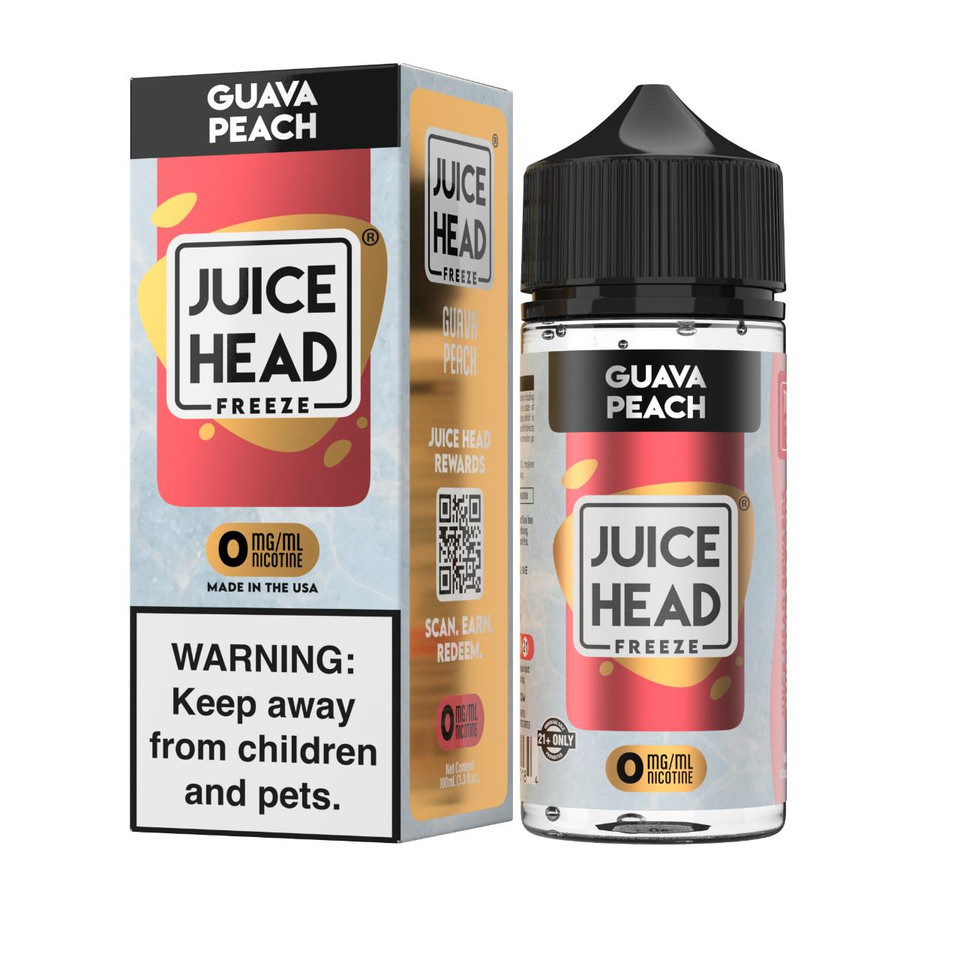 Juice Head Freeze Guava Peach 100ml E-Juice 0mg
