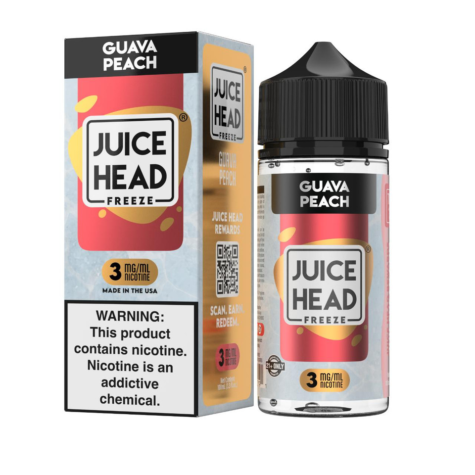 Juice Head Freeze Guava Peach 100ml E-Juice 3mg
