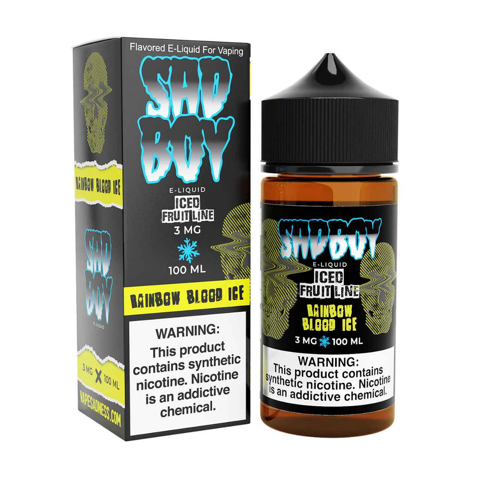 SadBoy Iced FruitLine Rainbow Blood Ice Synthetic Nicotine 100ml E-Juice
