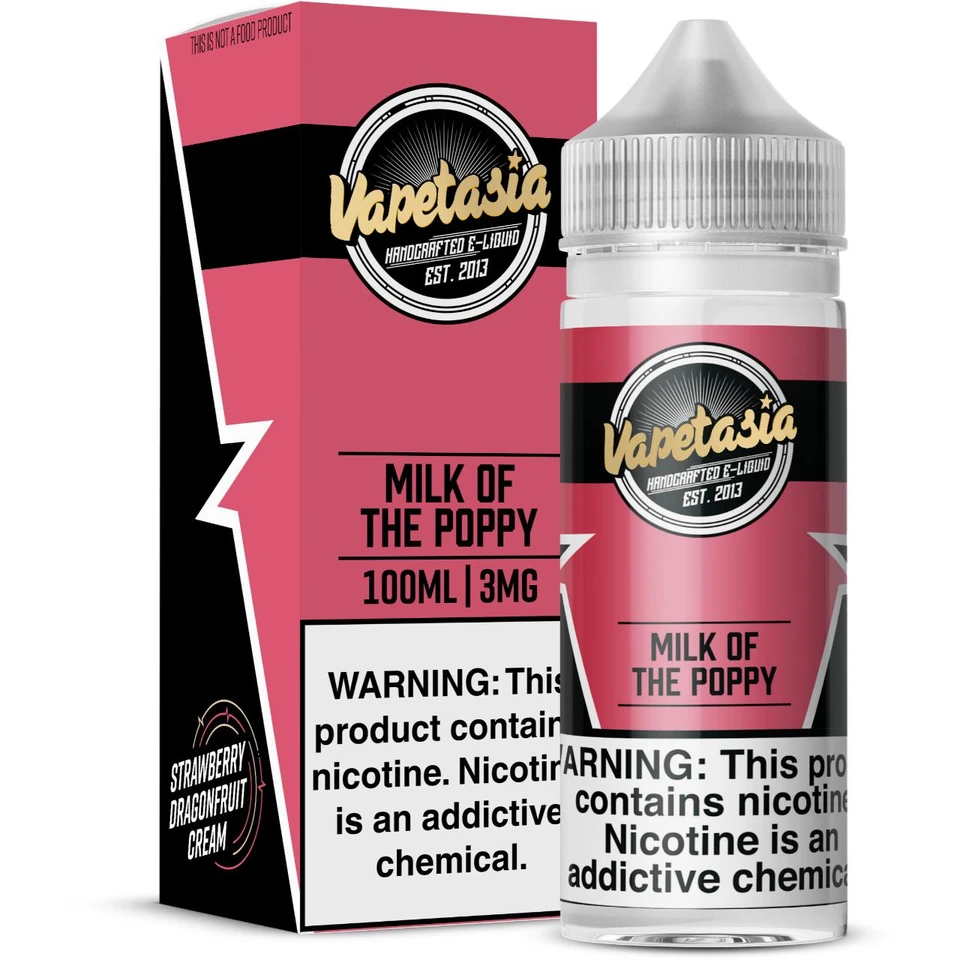 Vapetasia Milk of the Poppy 100ml E-Juice 3mg