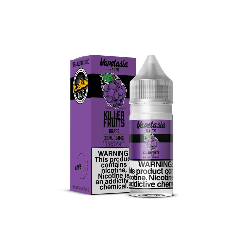 Vapetasia Salts Killer Fruits Grape 30ml Synthetic Nicotine E-Juice