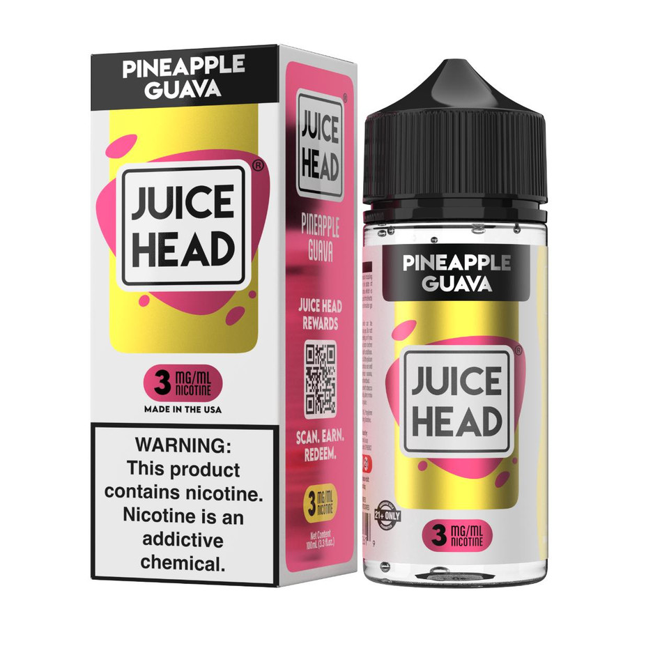 Juice Head Pineapple Guava 100ml E-Juice 3mg