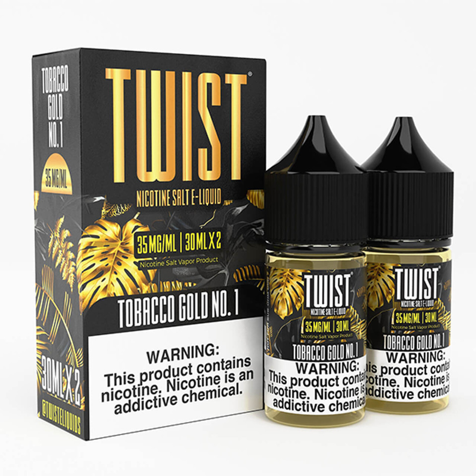 Twist E-Liquids Tobacco Gold No.1 60ml Salt E-Juice
