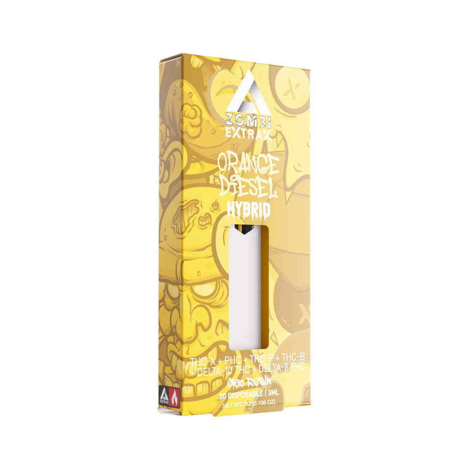 Zombi Extrax Delta 8 Delta 10 3G Disposable Orange Diesel