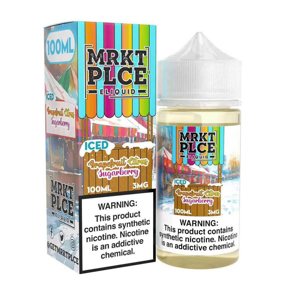 MRKTPLCE Iced Grapefruit Citrus Sugarberry 100ml E-Juice