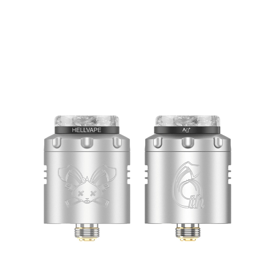 HellVape Dead Rabbit 3 RDA - 6th Anniversary Edition Silver Black