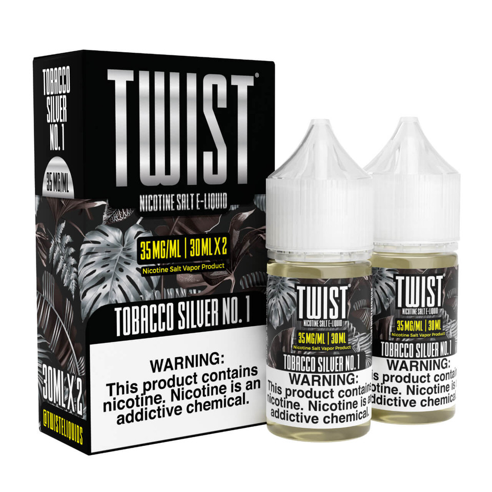 Twist E-Liquids Tobacco Silver No.1 60ml Salt E-Juice