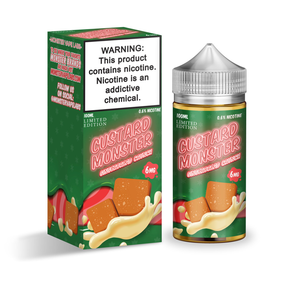 Custard Monster Gingerbread Crunch 100ml E-Juice 3 MG
