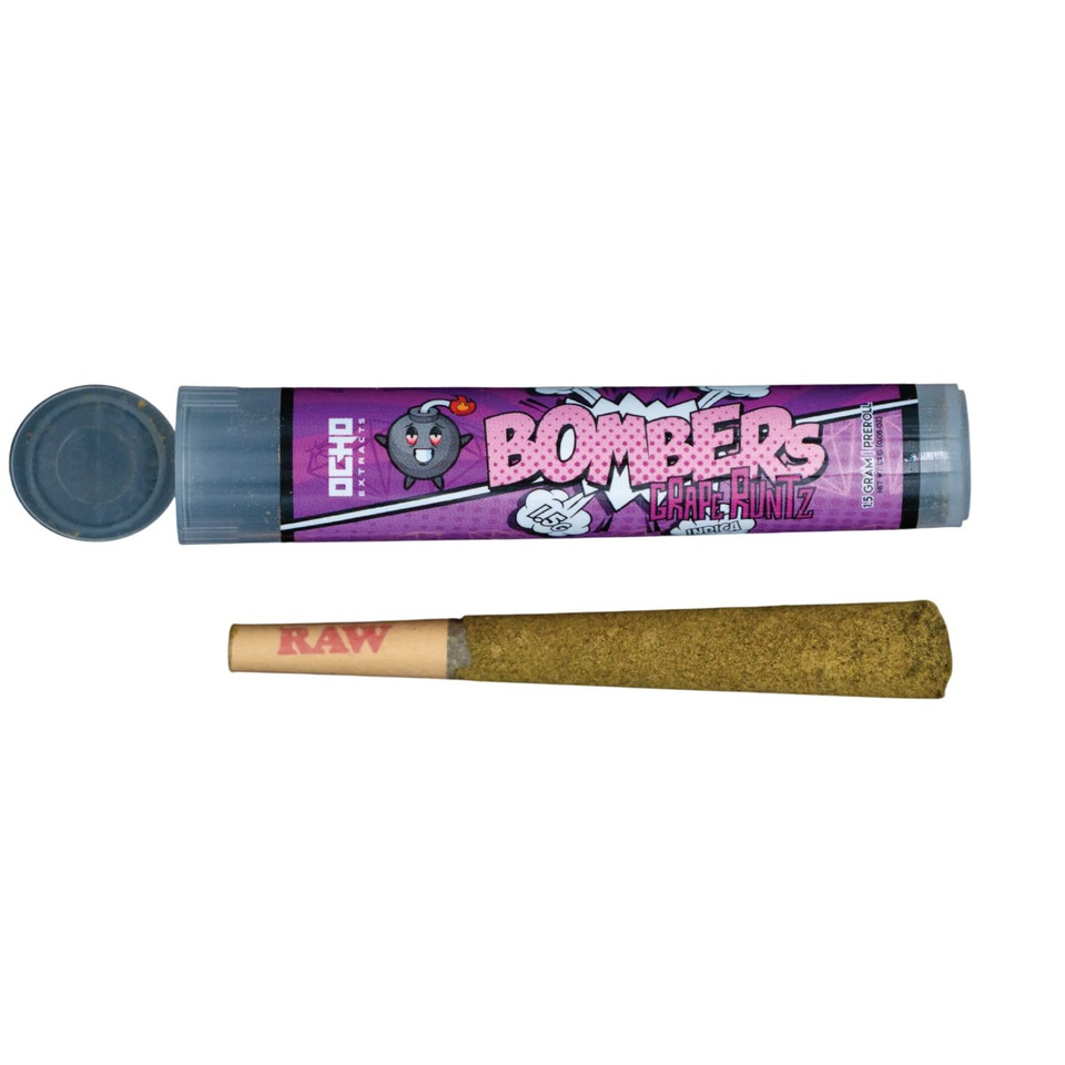 Ocho Extracts Bombers THC-A 1.5G Pre Roll Grape Runtz