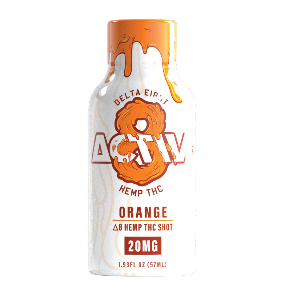 Activ 8 Delta 8 Hemp THC Shot orange