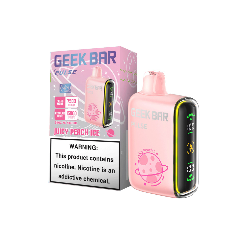 Geek Vape Pulse 15,000 Puff Disposable Juicy Peach Ice