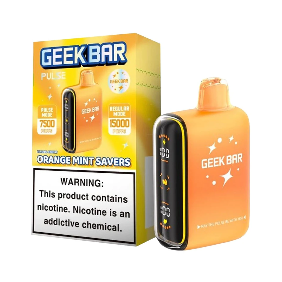 Geek Vape Pulse 15000 Puff Disposable Savers Edition - Orange Mint Savers