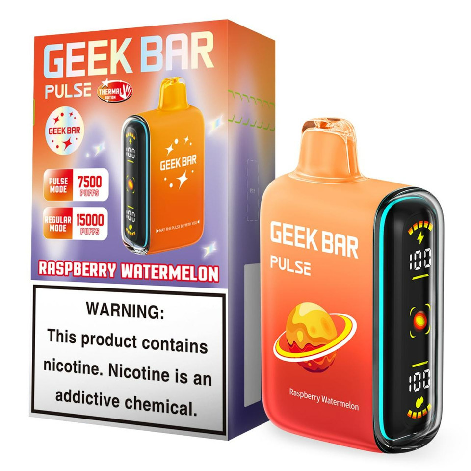 Geek Vape Pulse 15,000 Puff Disposable  Raspberry Watermelon - Thermal Edition